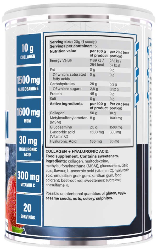 Kolagen + Kwas Hialuronowy 400g - obrazek 7
