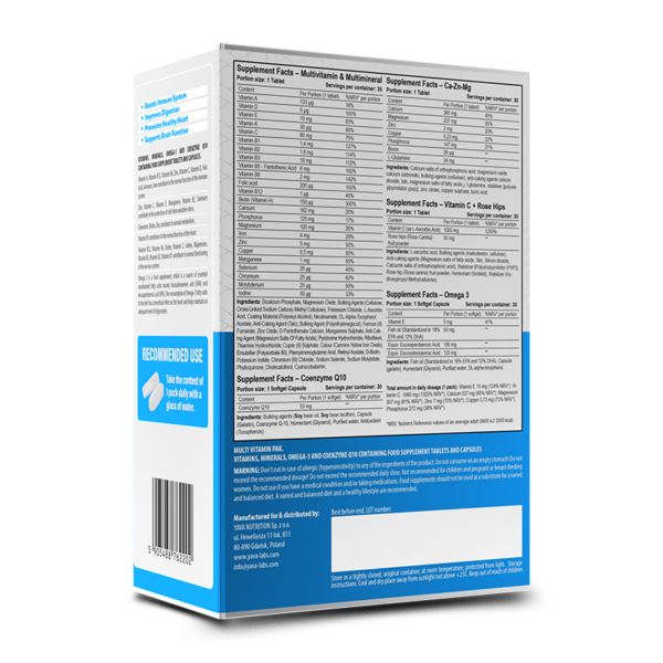 Yava Labs Mulitvitamin BOX  multivitamina 30 saszetek - obrazek 2