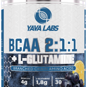 Bcaa 2:1:1 + L-Glutamina 300g - aminokwasy dla sportowców