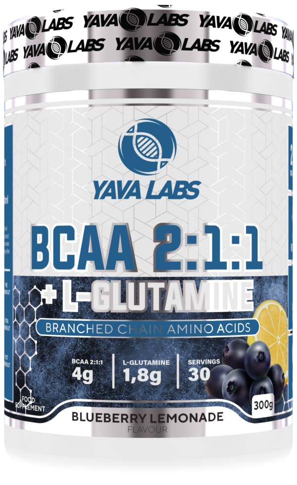 Bcaa 2:1:1 + L-Glutamina 300g - aminokwasy dla sportowców