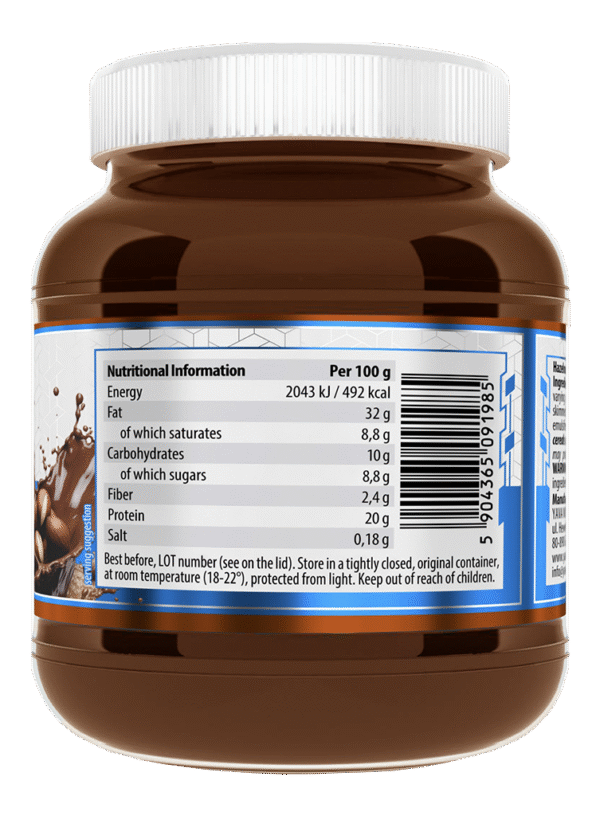 Yava Labs Protein Spread Proteinowy Krem Czekoladowy orzechowy 350g - obrazek 2